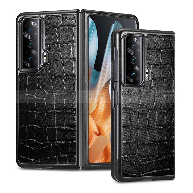 Luxus Leder Hülle Handyhülle und Kunststoff Schutzhülle Hartschalen Tasche S03D für Huawei Honor Magic Vs Ultimate 5G