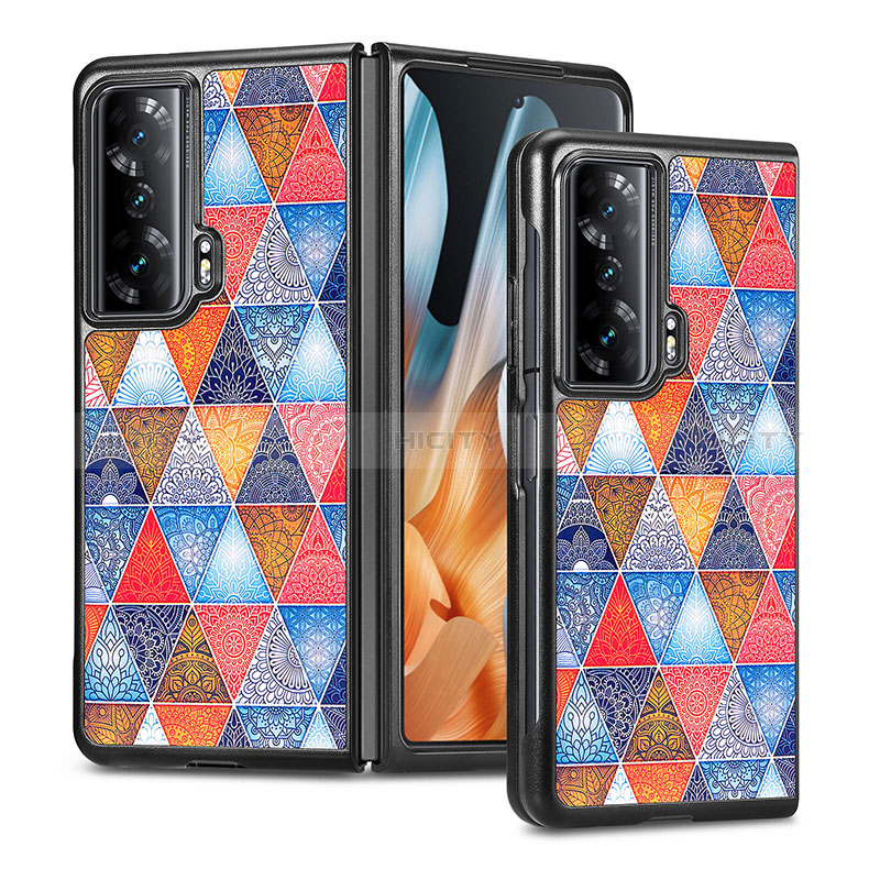 Luxus Leder Hülle Handyhülle und Kunststoff Schutzhülle Hartschalen Tasche S08D für Huawei Honor Magic Vs Ultimate 5G