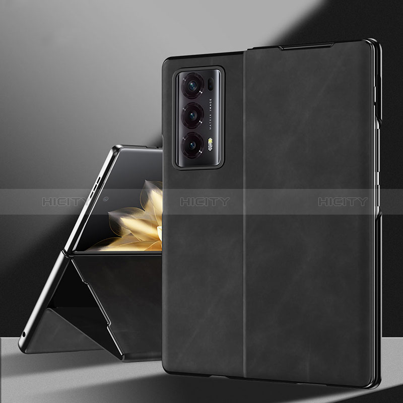 Luxus Leder Hülle Handyhülle und Kunststoff Schutzhülle Hartschalen Tasche ZL3 für Huawei Honor Magic V2 5G