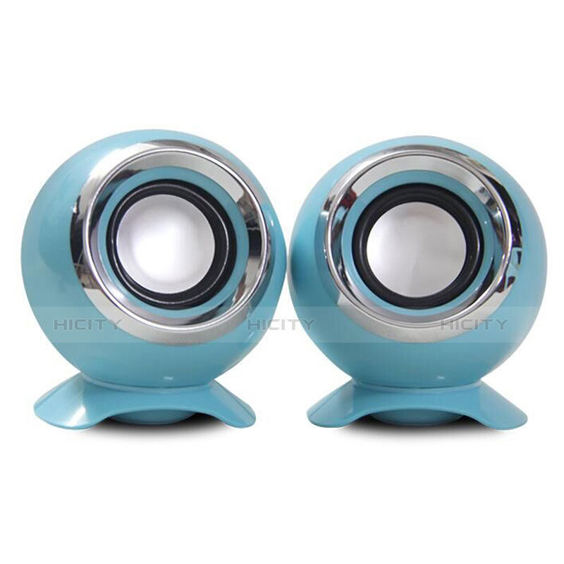 Mini Lautsprecher Stereo Speaker Hellblau