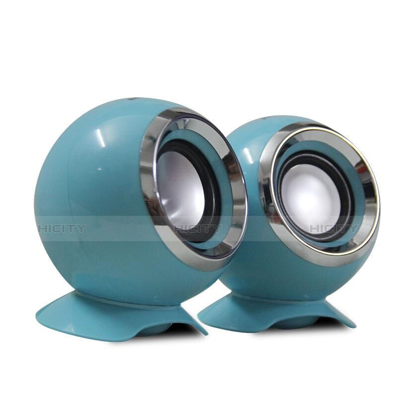 Mini Lautsprecher Stereo Speaker Hellblau