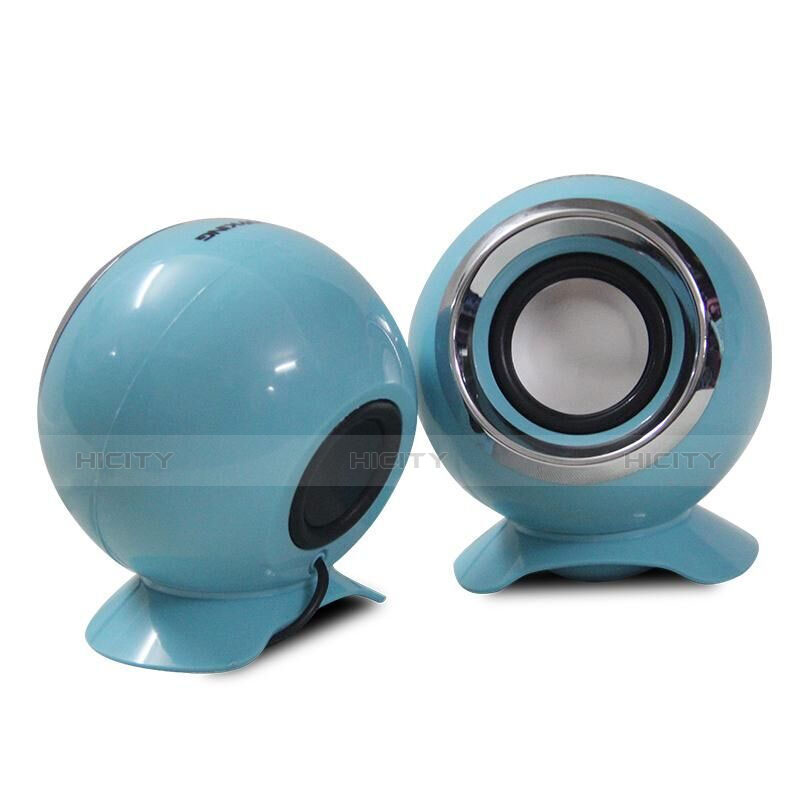 Mini Lautsprecher Stereo Speaker Hellblau