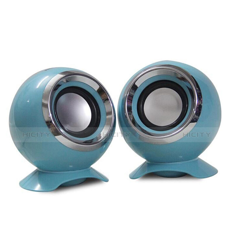 Mini Lautsprecher Stereo Speaker Hellblau