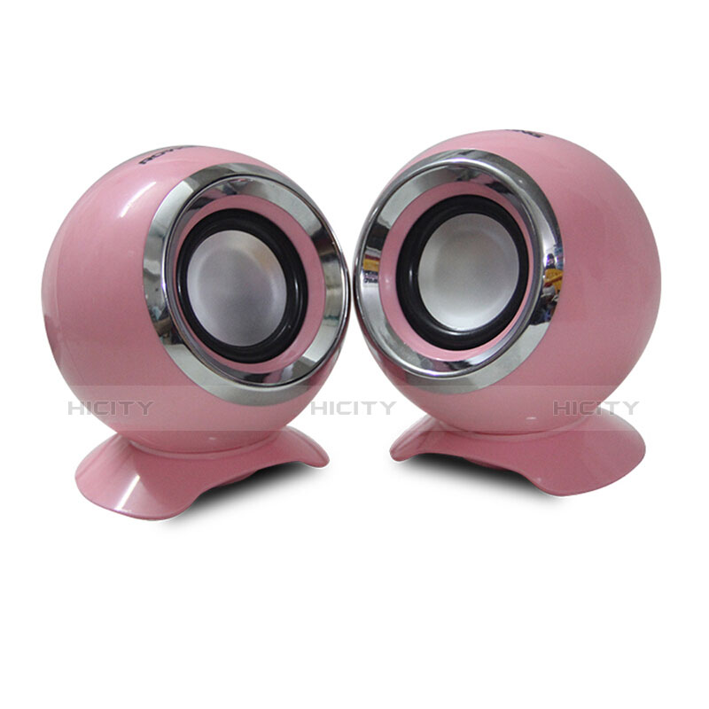 Mini Lautsprecher Stereo Speaker Rosa