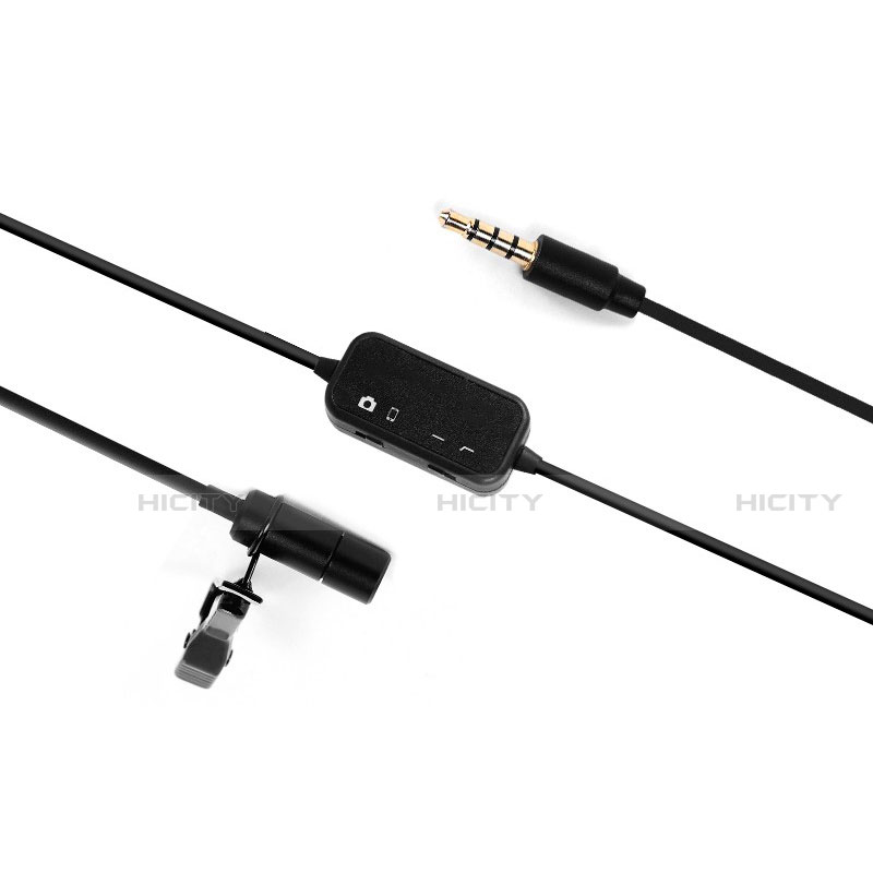 Mini-Stereo-Mikrofon Mic 3.5 mm Klinkenbuchse K07 Schwarz