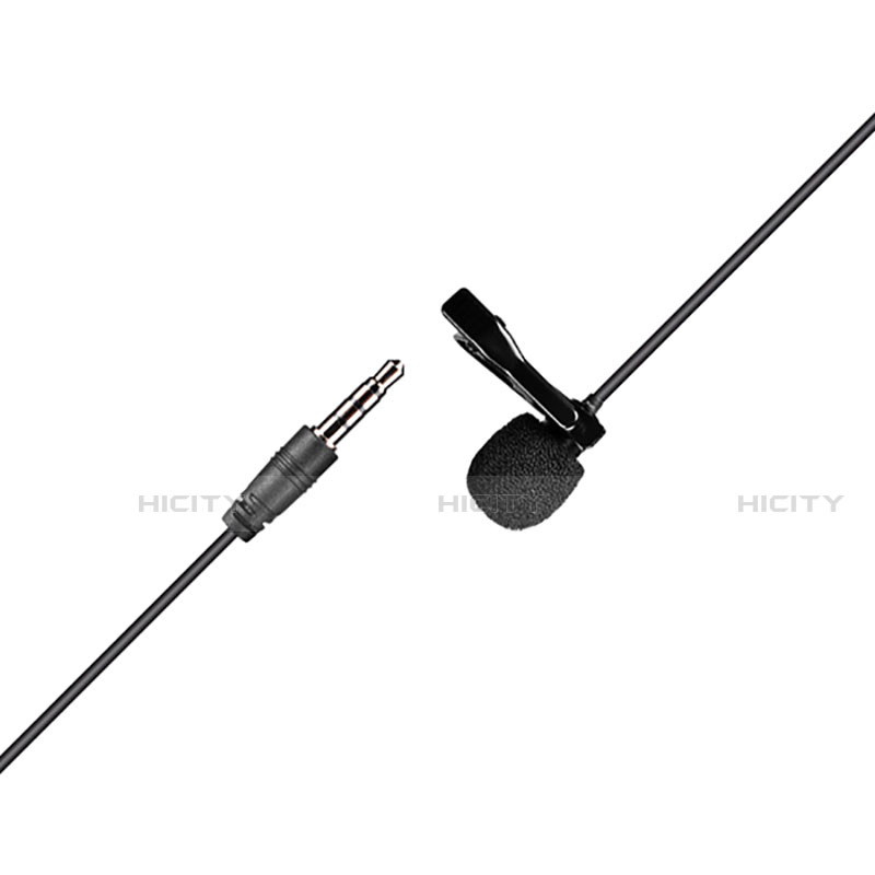 Mini-Stereo-Mikrofon Mic 3.5 mm Klinkenbuchse K08 Schwarz groß