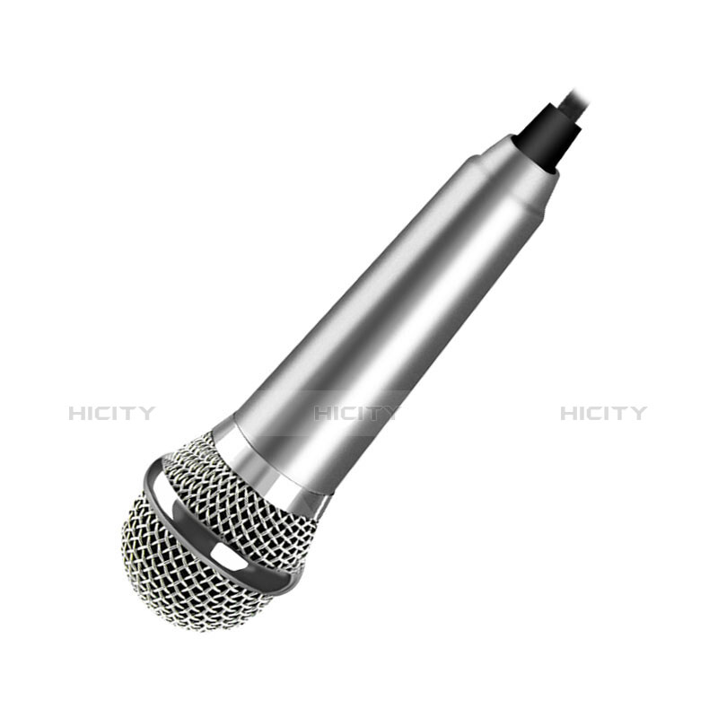 Mini-Stereo-Mikrofon Mic 3.5 mm Klinkenbuchse M04 Silber