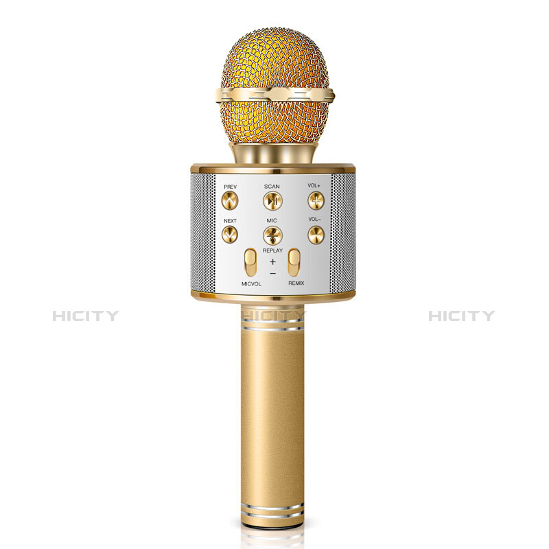 Mini-Stereo-Mikrofon Mic 3.5 mm Klinkenbuchse M06 Gold groß