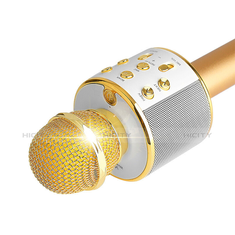 Mini-Stereo-Mikrofon Mic 3.5 mm Klinkenbuchse M06 Gold groß