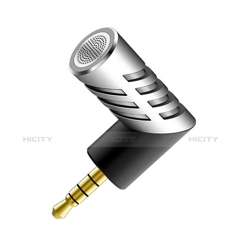 Mini-Stereo-Mikrofon Mic 3.5 mm Klinkenbuchse M09 Silber