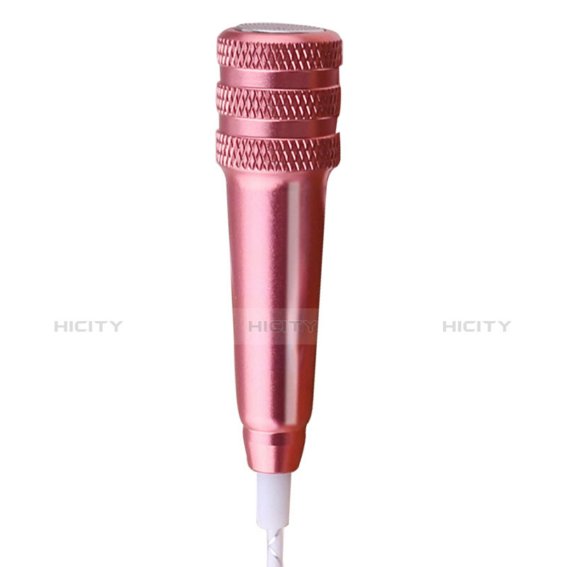 Mini-Stereo-Mikrofon Mic 3.5 mm Klinkenbuchse Mit Stand M08 Rosegold