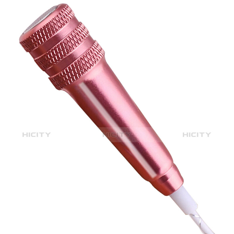 Mini-Stereo-Mikrofon Mic 3.5 mm Klinkenbuchse Mit Stand M08 Rosegold