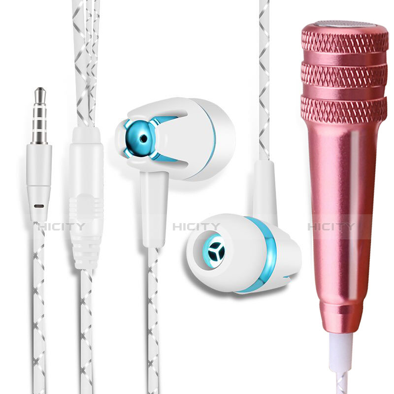 Mini-Stereo-Mikrofon Mic 3.5 mm Klinkenbuchse Mit Stand M08 Rosegold