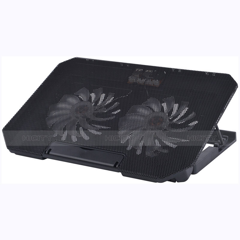 NoteBook Halter Halterung Kühler Cooler Kühlpad Lüfter Laptop Ständer 9 Zoll bis 16 Zoll Universal M16 für Huawei Honor MagicBook 14 Schwarz
