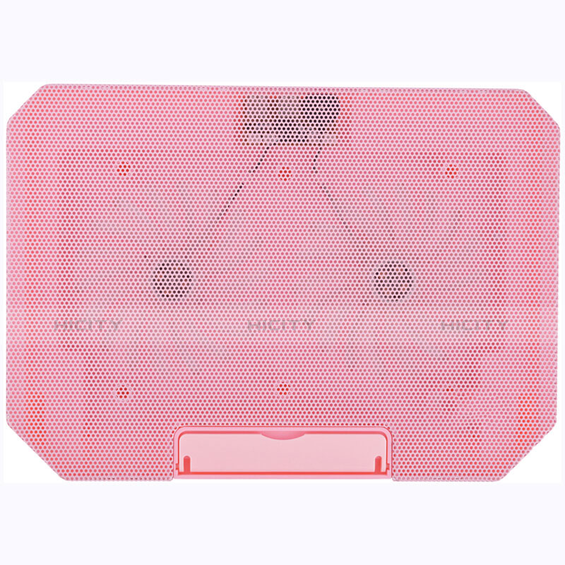 NoteBook Halter Halterung Kühler Cooler Kühlpad Lüfter Laptop Ständer 9 Zoll bis 16 Zoll Universal M16 für Samsung Galaxy Book S 13.3 SM-W767 Rosa