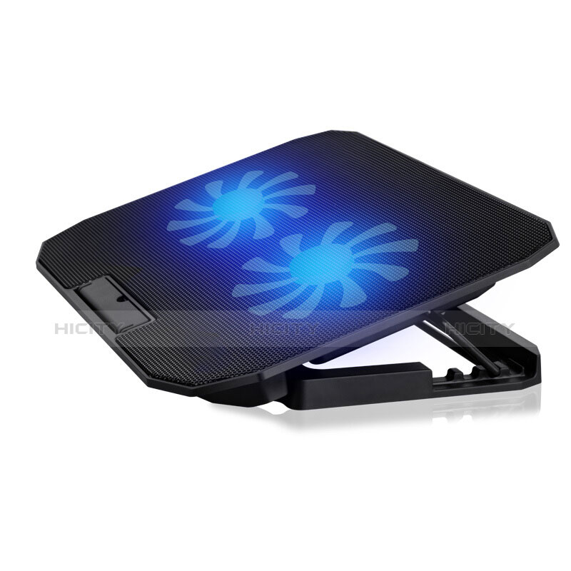 NoteBook Halter Halterung Kühler Cooler Kühlpad Lüfter Laptop Ständer 9 Zoll bis 16 Zoll Universal M17 für Samsung Galaxy Book S 13.3 SM-W767 Schwarz