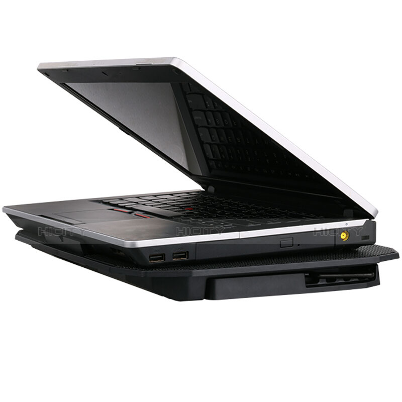 NoteBook Halter Halterung Kühler Cooler Kühlpad Lüfter Laptop Ständer 9 Zoll bis 16 Zoll Universal M17 für Samsung Galaxy Book S 13.3 SM-W767 Schwarz