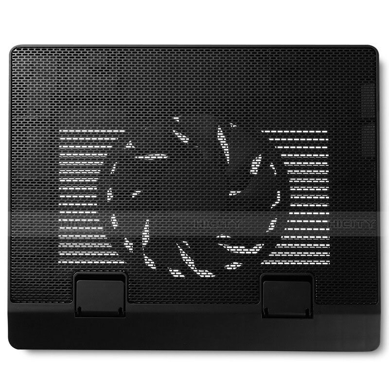 NoteBook Halter Halterung Kühler Cooler Kühlpad Lüfter Laptop Ständer 9 Zoll bis 16 Zoll Universal M23 für Apple MacBook Air 13 zoll (2020) Schwarz