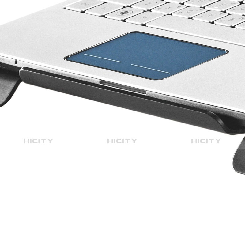 NoteBook Halter Halterung Kühler Cooler Kühlpad Lüfter Laptop Ständer 9 Zoll bis 16 Zoll Universal M24 für Huawei Honor MagicBook 14 Schwarz groß