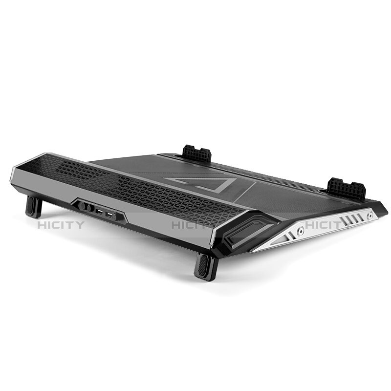 NoteBook Halter Halterung Kühler Cooler Kühlpad Lüfter Laptop Ständer 9 Zoll bis 17 Zoll Universal L01 für Huawei MateBook X Pro (2020) 13.9 Schwarz
