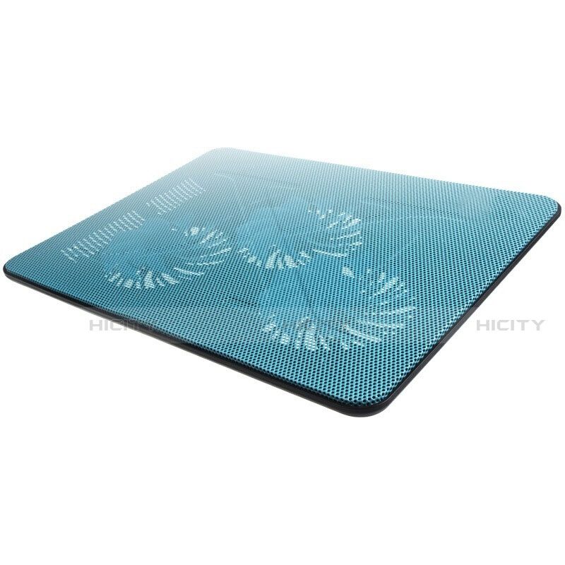 NoteBook Halter Halterung Kühler Cooler Kühlpad Lüfter Laptop Ständer 9 Zoll bis 17 Zoll Universal L04 für Apple MacBook Air 13 zoll (2020) Blau groß