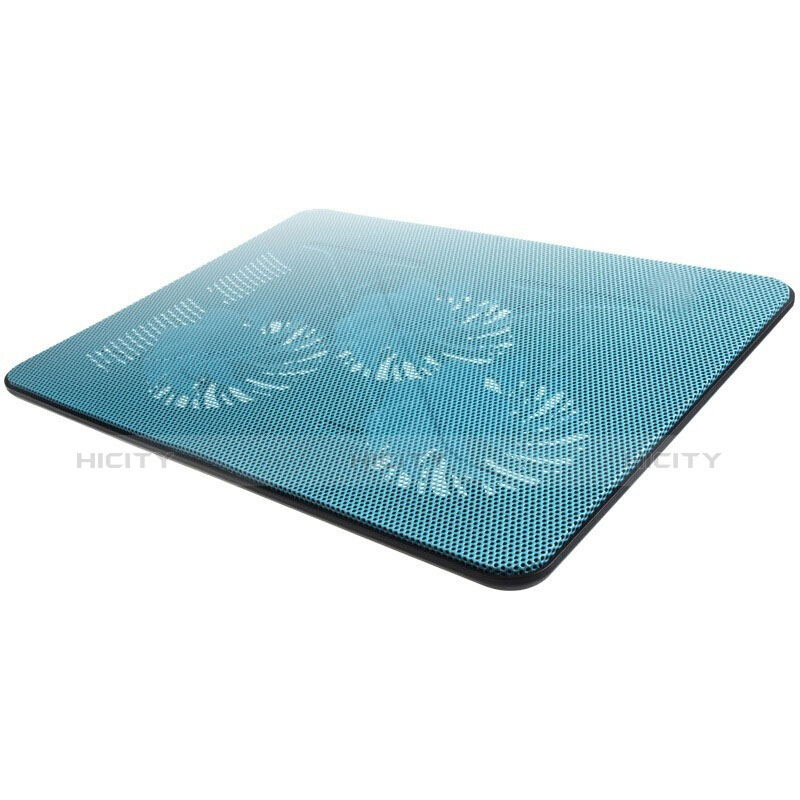 NoteBook Halter Halterung Kühler Cooler Kühlpad Lüfter Laptop Ständer 9 Zoll bis 17 Zoll Universal L04 für Samsung Galaxy Book S 13.3 SM-W767 Blau