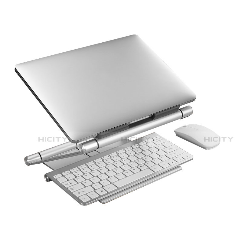 NoteBook Halter Halterung Laptop Ständer Universal K01 für Apple MacBook Air 13 zoll (2020) Silber groß