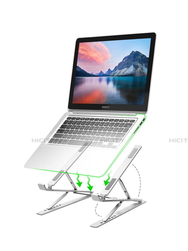 NoteBook Halter Halterung Laptop Ständer Universal K09 für Huawei MateBook 13 (2020) Silber