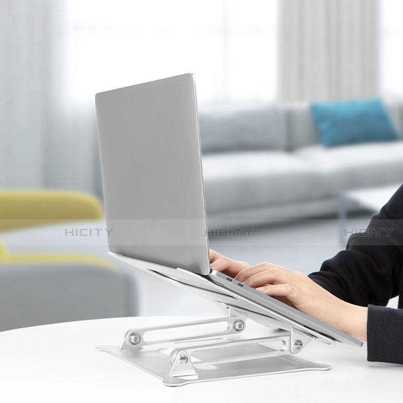 NoteBook Halter Halterung Laptop Ständer Universal K12 für Huawei Honor MagicBook 14 Silber groß