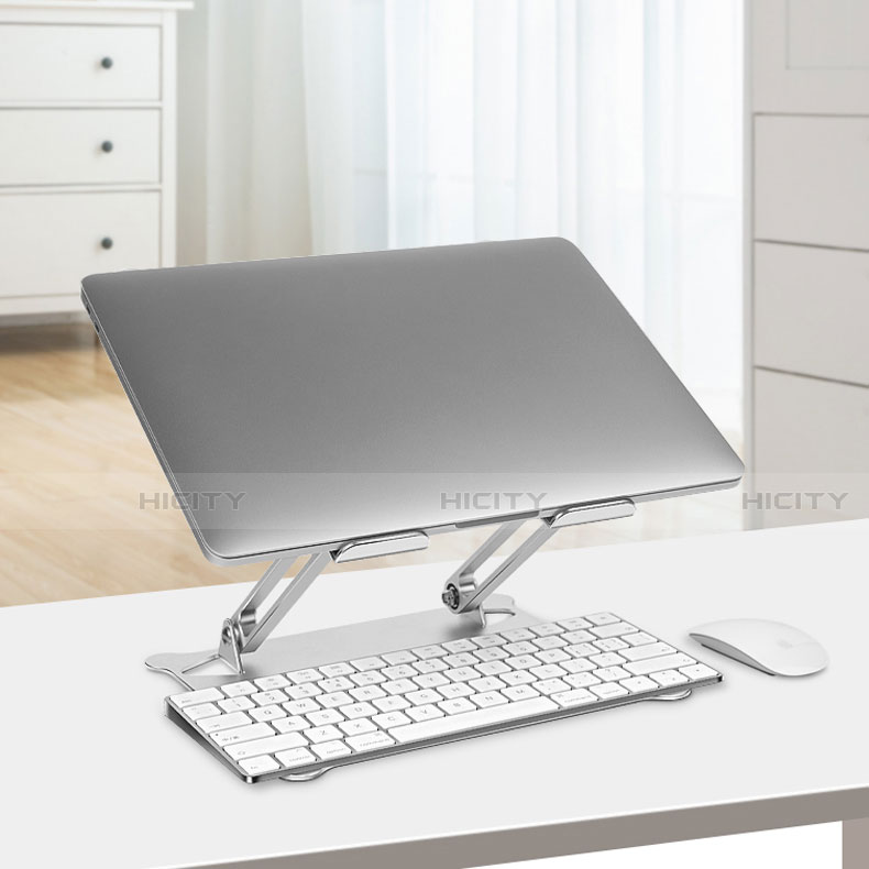 NoteBook Halter Halterung Laptop Ständer Universal K12 für Huawei Honor MagicBook 14 Silber groß