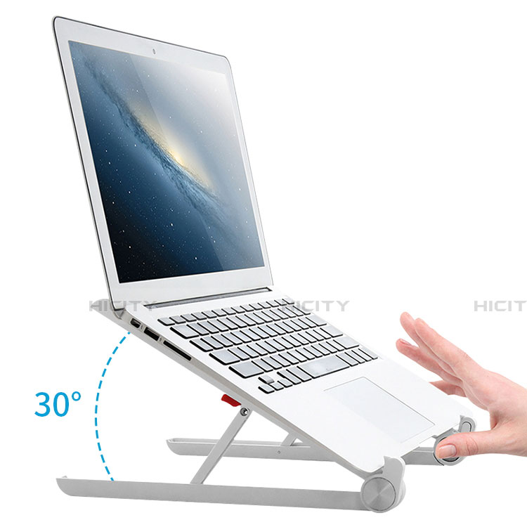 NoteBook Halter Halterung Laptop Ständer Universal K13 für Apple MacBook Air 11 zoll Silber groß