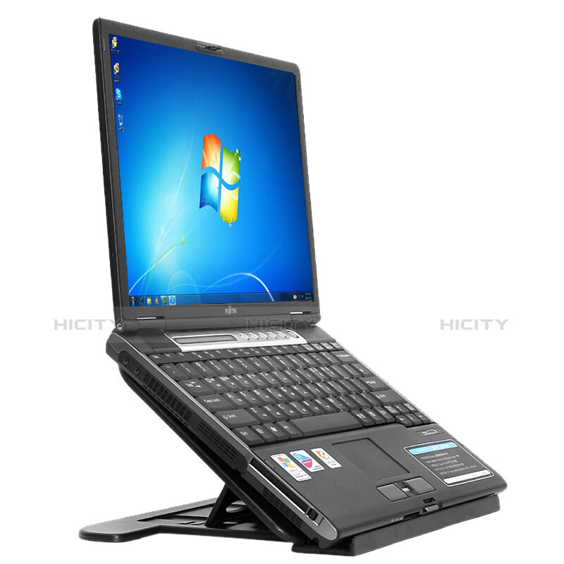 NoteBook Halter Halterung Laptop Ständer Universal S02 für Samsung Galaxy Book Flex 15.6 NP950QCG Schwarz Plus