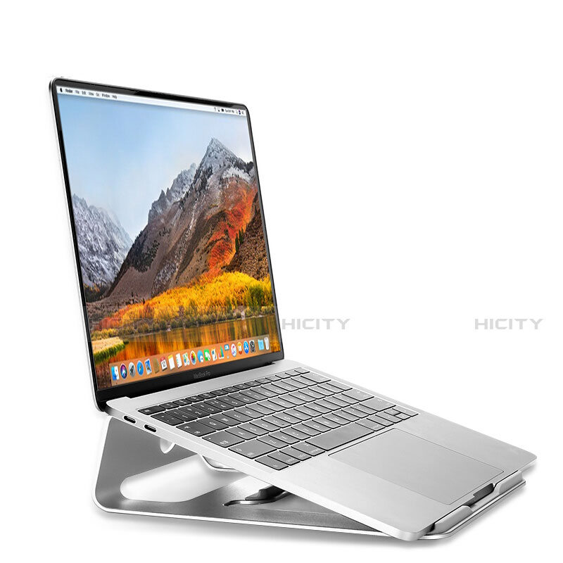 NoteBook Halter Halterung Laptop Ständer Universal S04 für Apple MacBook Air 13 zoll (2020) Silber Plus