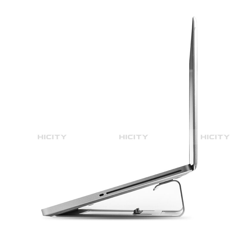 NoteBook Halter Halterung Laptop Ständer Universal S04 für Apple MacBook Air 13 zoll (2020) Silber groß