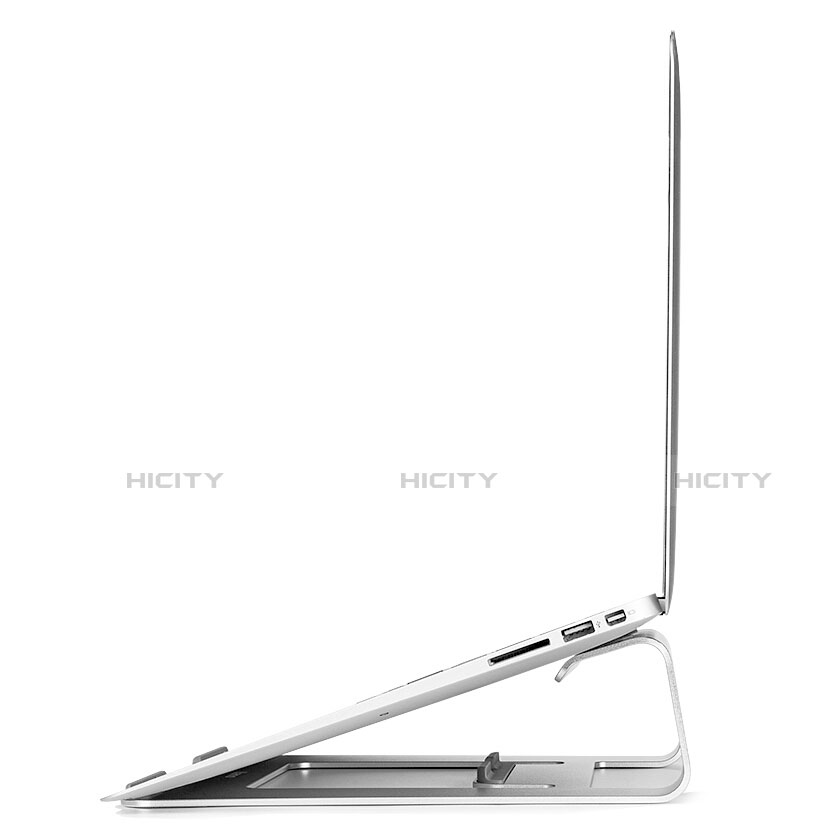 NoteBook Halter Halterung Laptop Ständer Universal S05 für Apple MacBook Air 13 zoll (2020) Silber groß