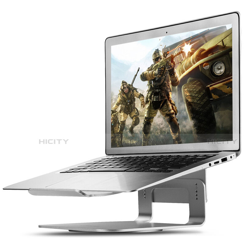 NoteBook Halter Halterung Laptop Ständer Universal S16 für Apple MacBook Air 13 zoll (2020) Silber Plus