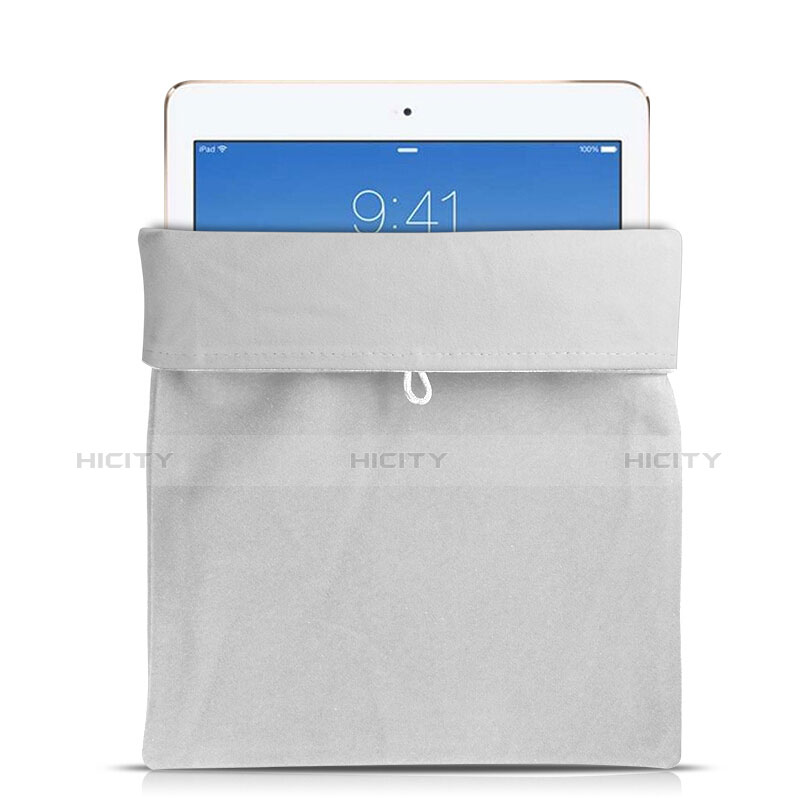 Samt Handy Tasche Schutz Hülle für Apple iPad 2 Weiß