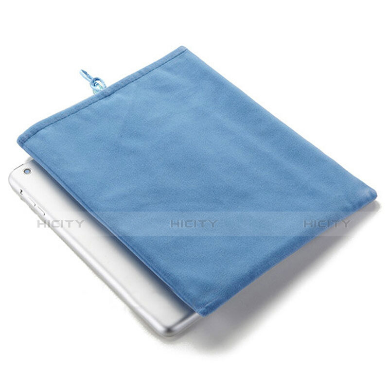 Samt Handy Tasche Schutz Hülle für Apple iPad Mini 2 Hellblau