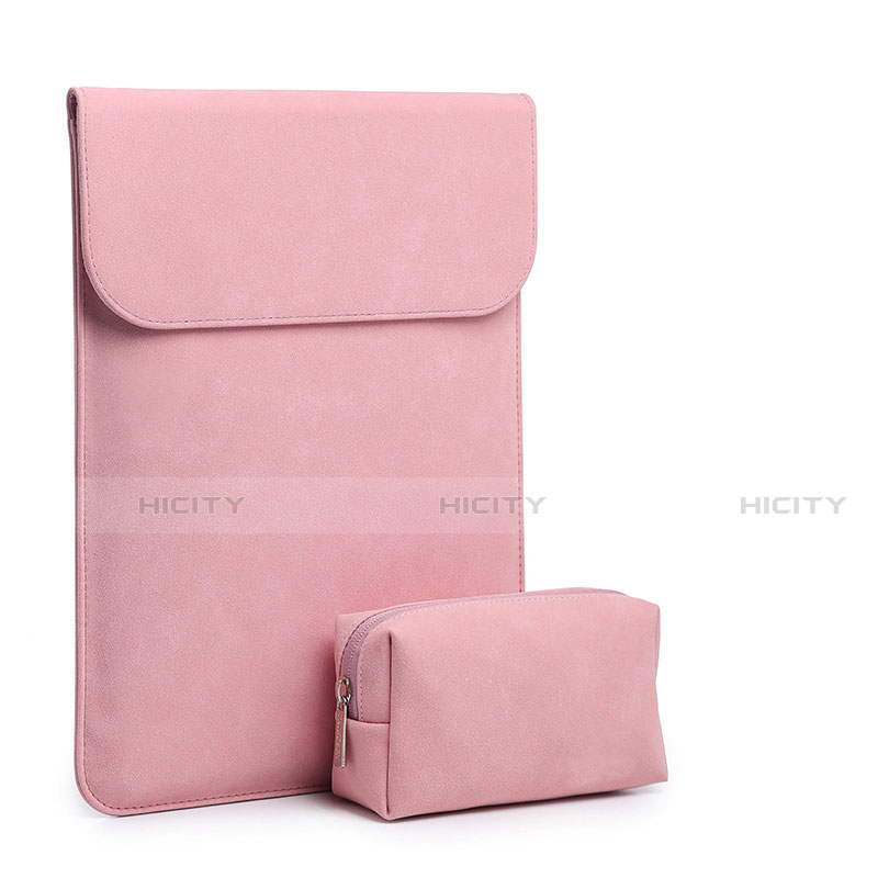 Samt Handy Tasche Schutz Hülle für Apple MacBook Air 11 zoll Rosa