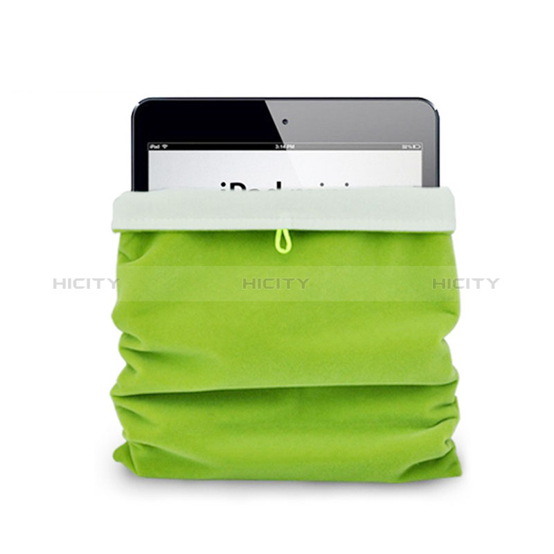 Samt Handy Tasche Schutz Hülle für Apple New iPad 9.7 (2017) Grün