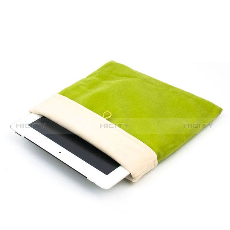 Samt Handy Tasche Schutz Hülle für Apple New iPad 9.7 (2017) Grün