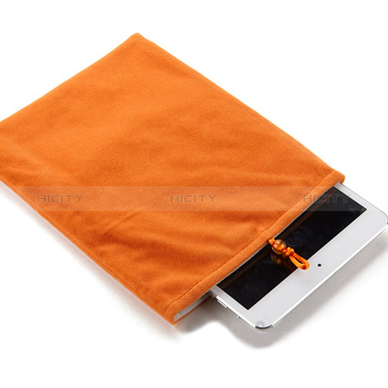 Samt Handy Tasche Schutz Hülle für Apple New iPad 9.7 (2018) Orange