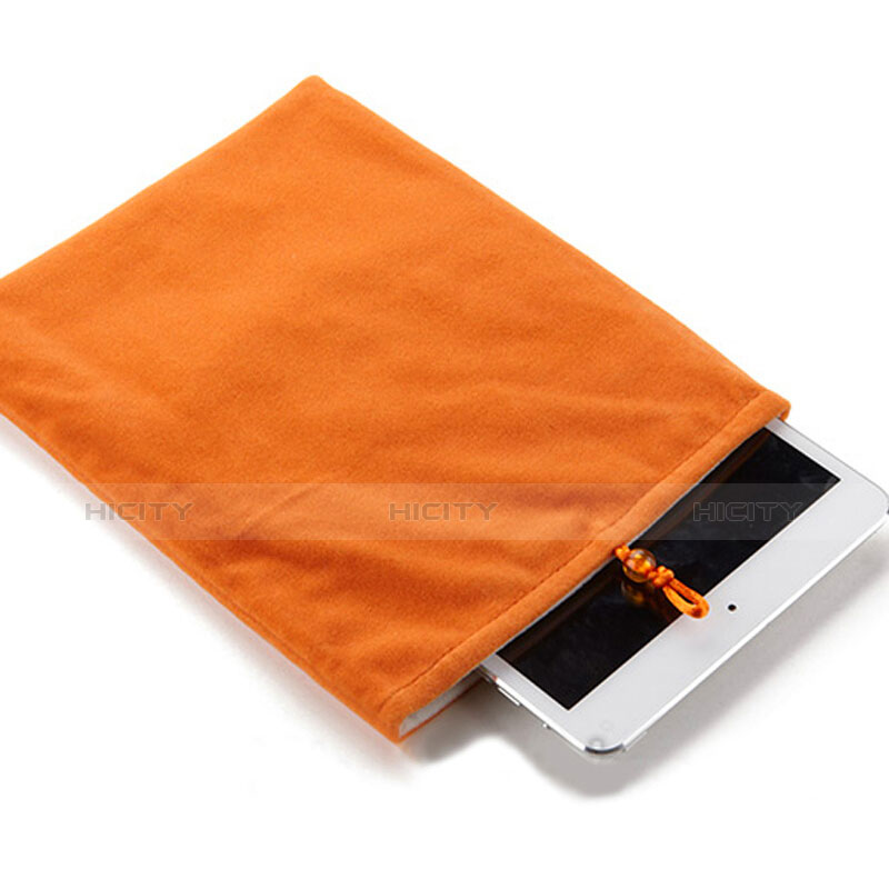 Samt Handy Tasche Schutz Hülle für Huawei MateBook HZ-W09 Orange