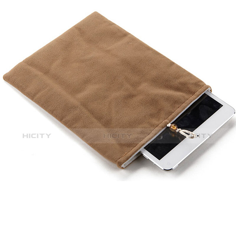 Samt Handy Tasche Schutz Hülle für Huawei MatePad T 8 Braun