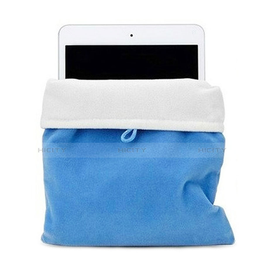 Samt Handy Tasche Schutz Hülle für Samsung Galaxy Tab S6 Lite 4G 10.4 SM-P615 Hellblau