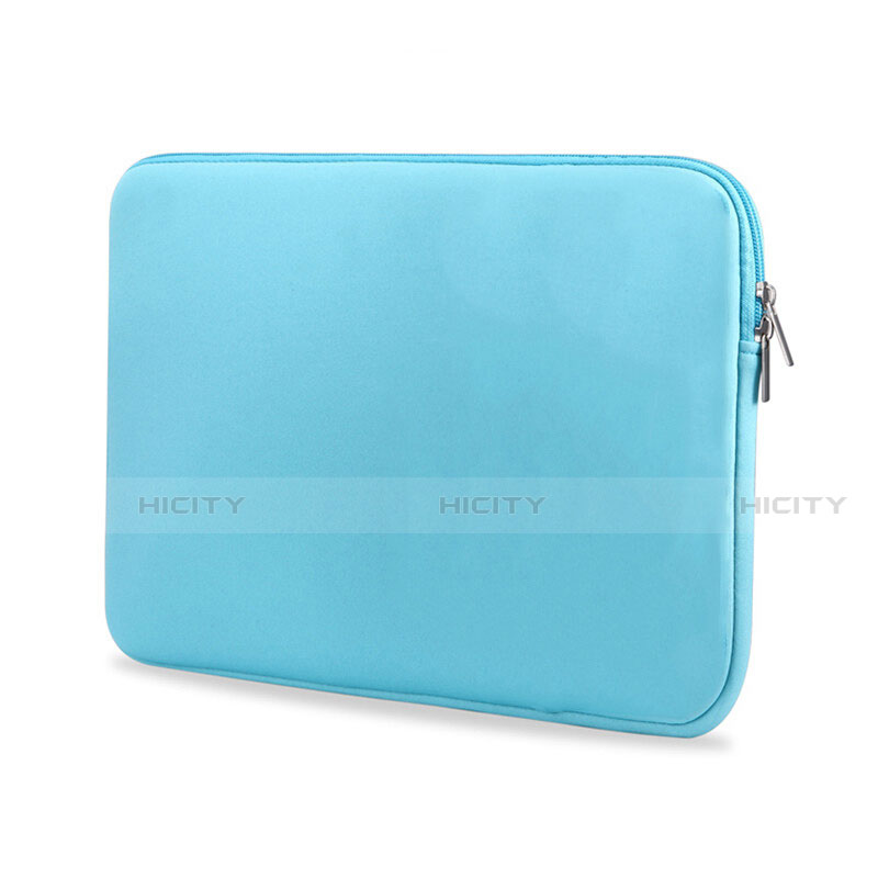 Samt Handy Tasche Schutz Hülle L04 für Huawei Honor MagicBook 14 Hellblau