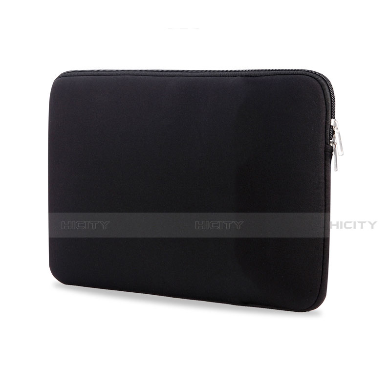 Samt Handy Tasche Schutz Hülle L04 für Huawei Honor MagicBook 14 Schwarz