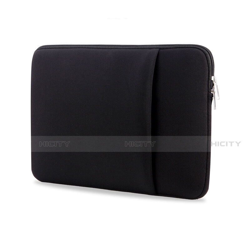 Samt Handy Tasche Schutz Hülle L05 für Huawei Honor MagicBook 14 Schwarz Plus