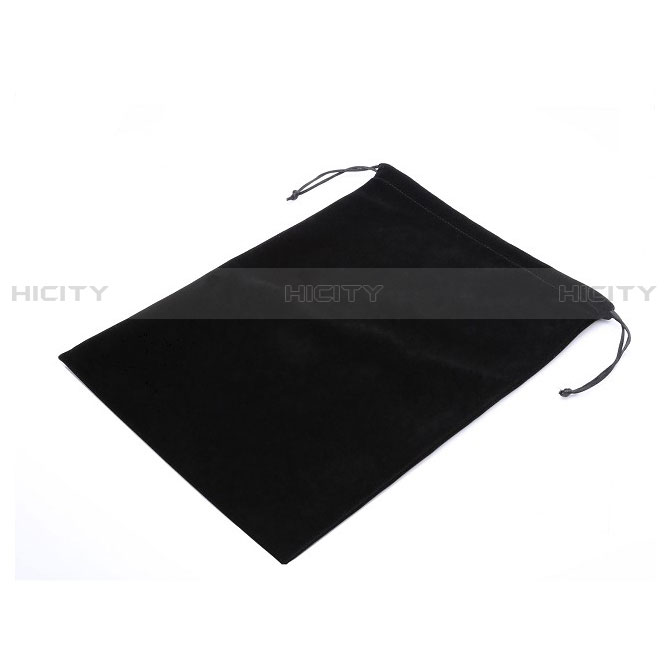 Samt Handy Tasche Sleeve Hülle für Apple New iPad 9.7 (2017) Schwarz