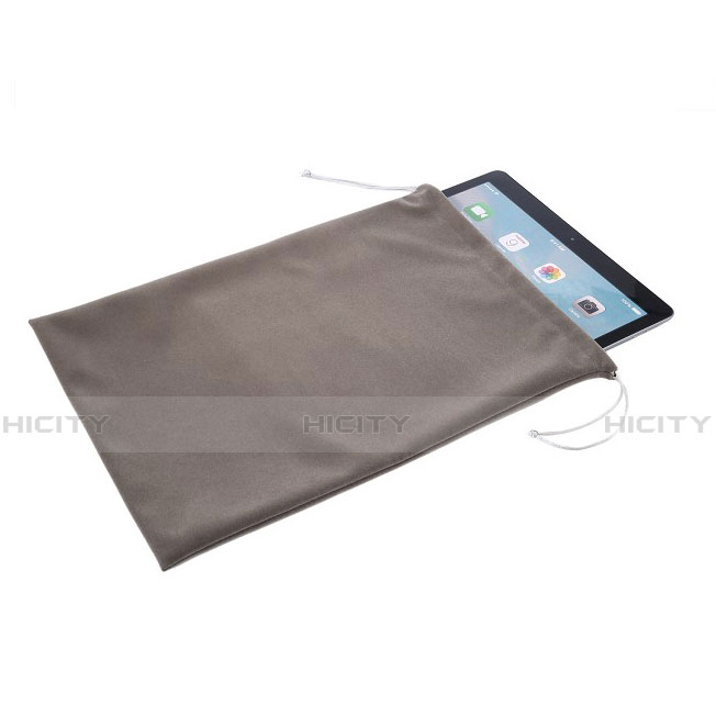 Samt Handytasche Sleeve Hülle für Huawei MediaPad T2 8.0 Pro Grau